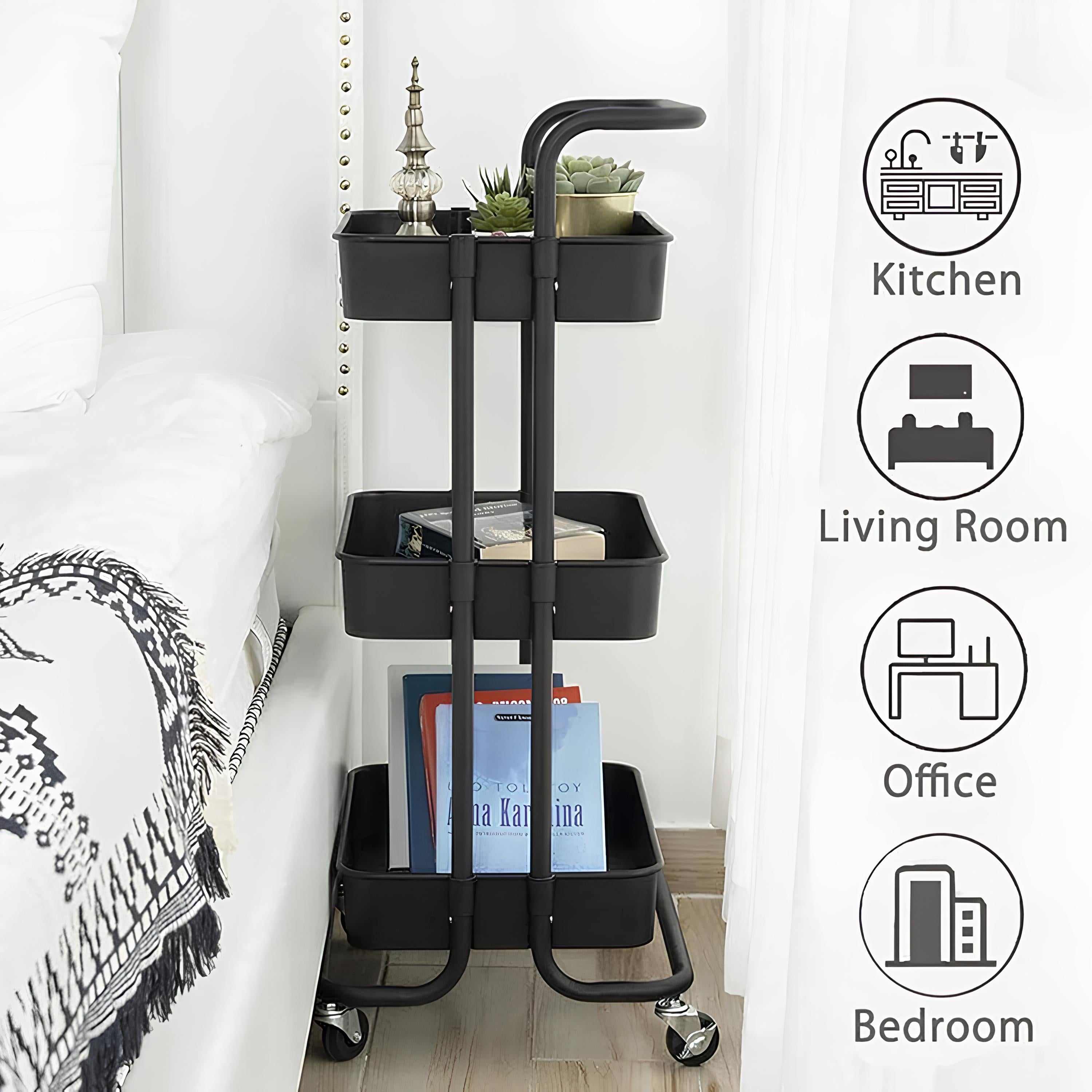 3-Tier Organizer Trolley by Matrix