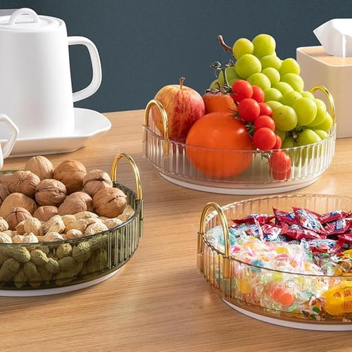 360° Multifunctional Rotating Storage Organizer with Side Handles