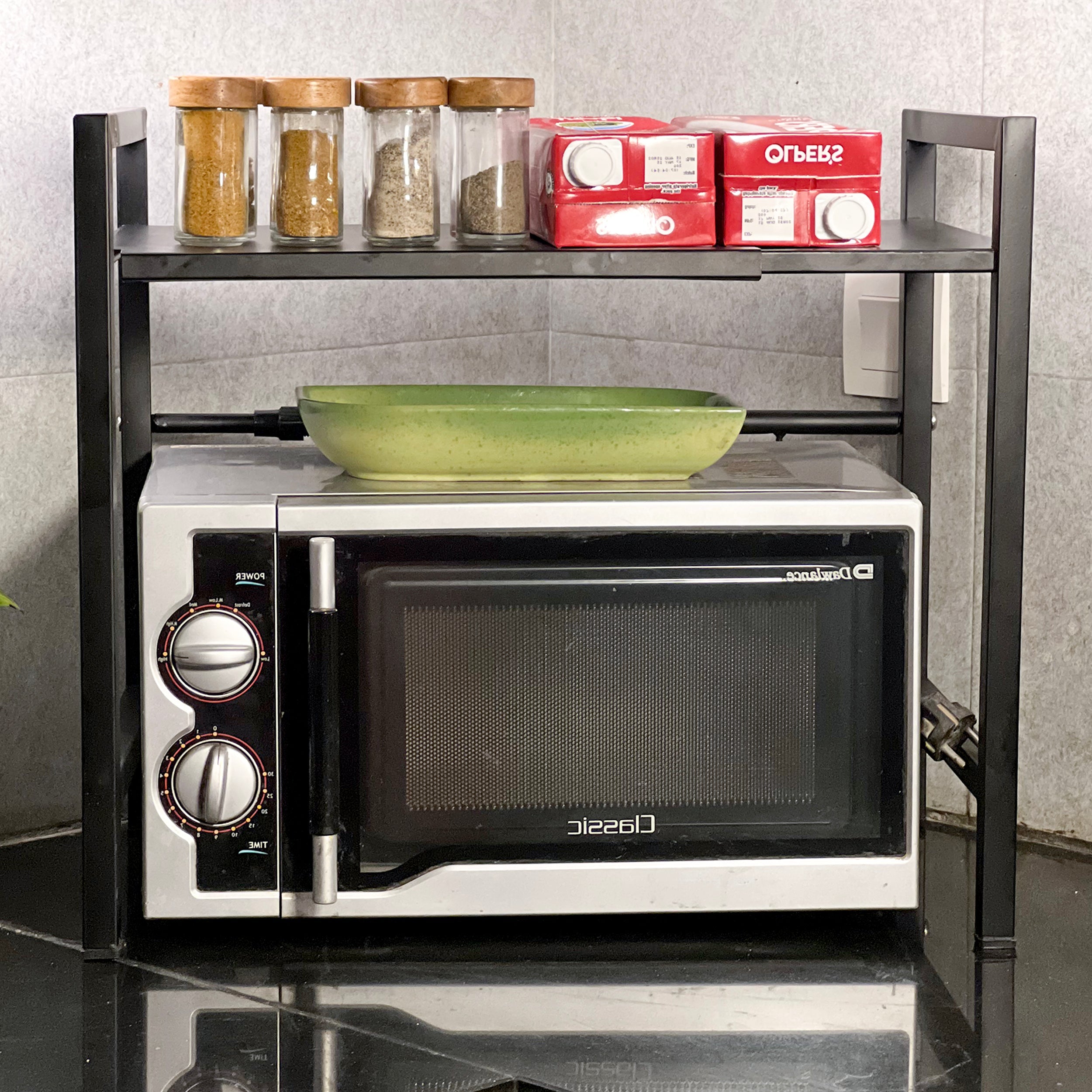 Adjustable Microwave Oven Shelf by Matrix