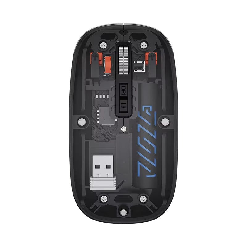 Transparent Wireless Mouse | Dual Mode 2.4G