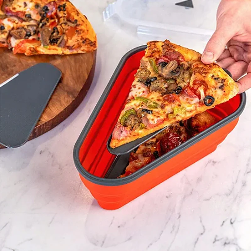 PizzaMate Reusable Storage Container with 5 Serving Trays
