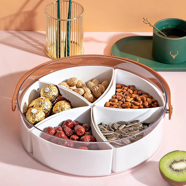 Carry & Serve Dry Fruit & Snacks Organizer - Multiple Compartments