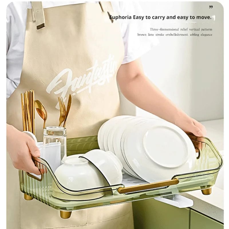 Transparent Dish Drainer Rack