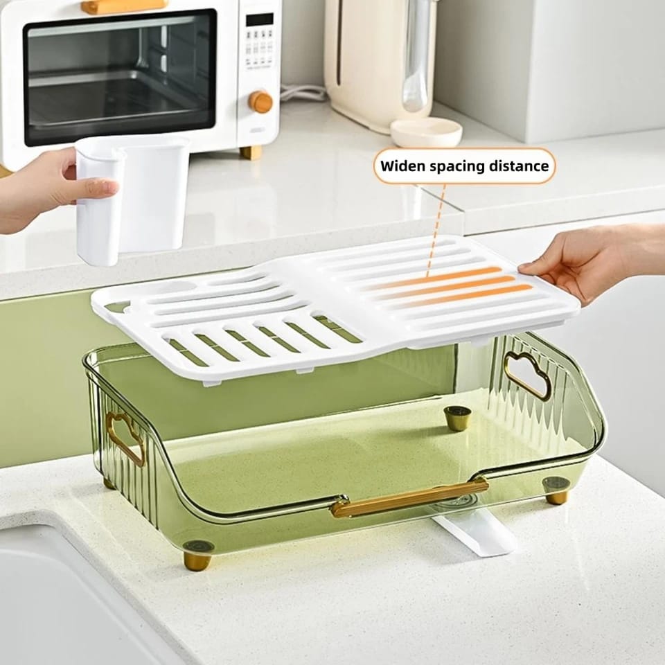 Transparent Dish Drainer Rack