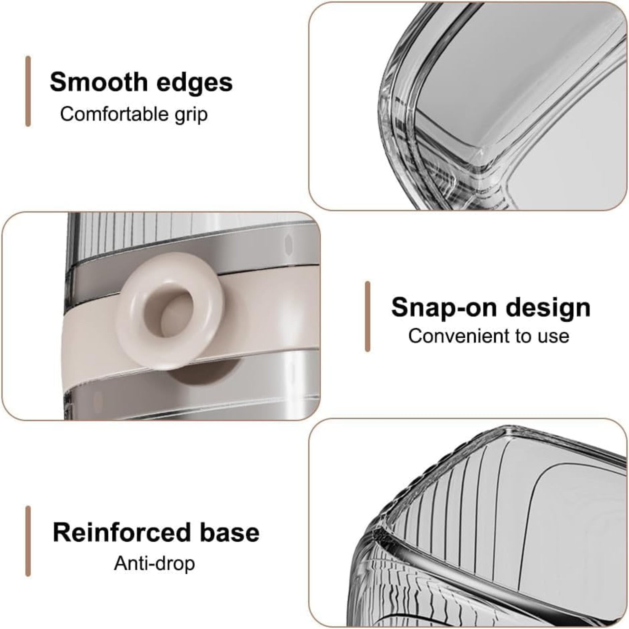 Stylish Transparent Portable Toothbrush Travel Kit